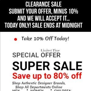 CYBER MON.SALE! Storewide Clearance Sale, Take 10% Off (48) Hour 2 Day Sale!!!